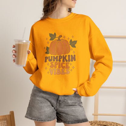 Pumpkin Spice Vibes Unisex Heavy Blend™ Crewneck Sweatshirt
