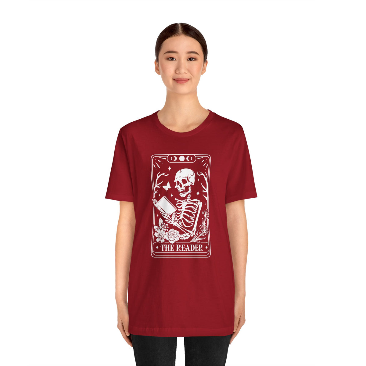 The Reader Tarot Unisex Jersey Short Sleeve Tee