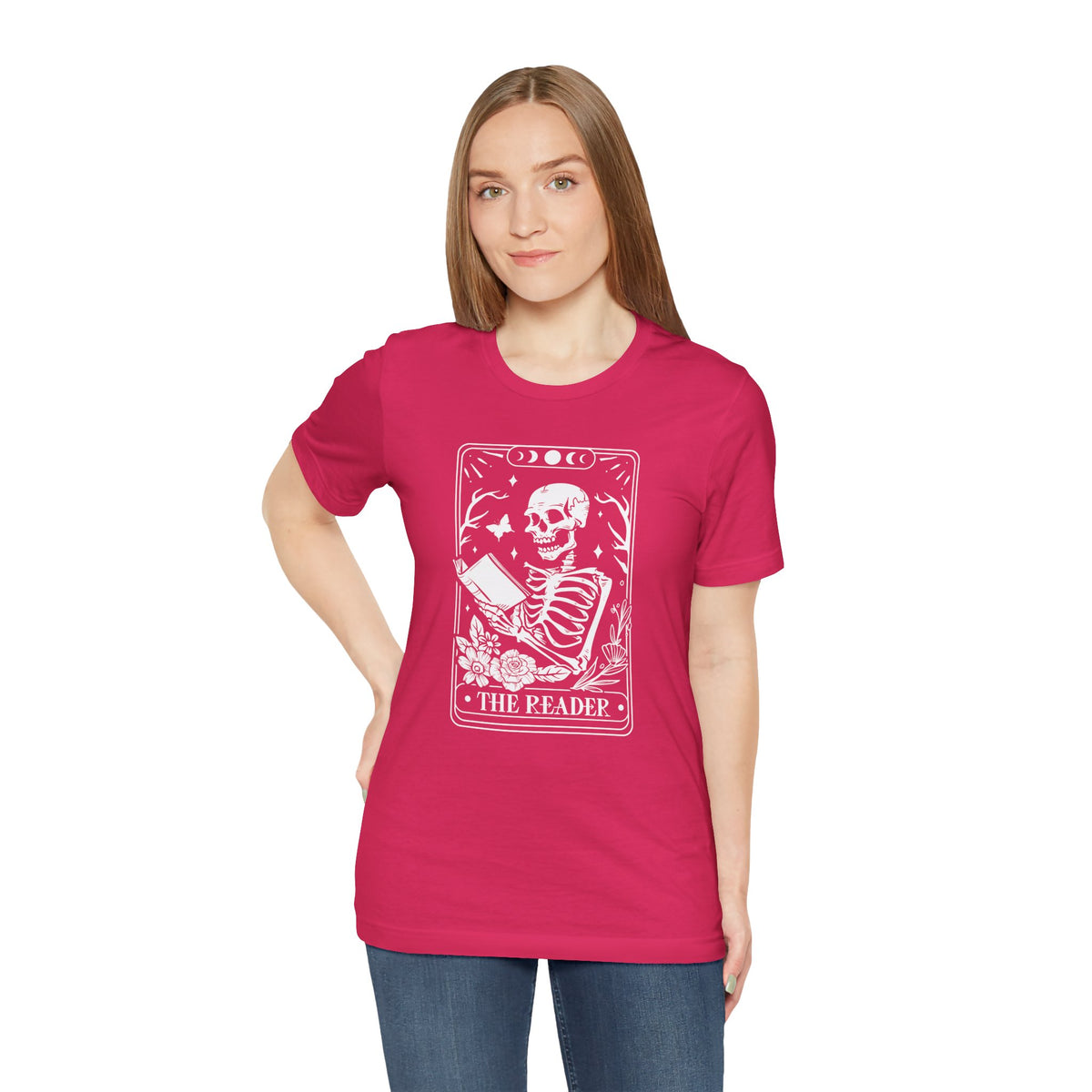 The Reader Tarot Unisex Jersey Short Sleeve Tee