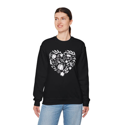Fall Heart Unisex Heavy Blend™ Crewneck Sweatshirt