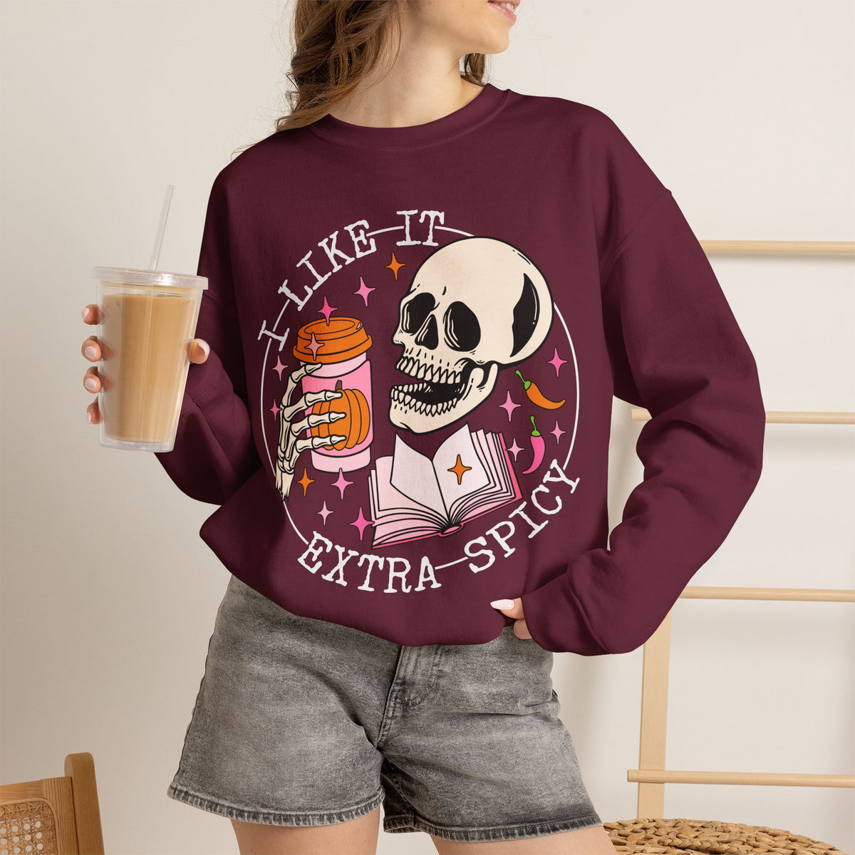 I Like It Extra Spicy Unisex Heavy Blend™ Crewneck Sweatshirt