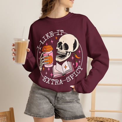 I Like It Extra Spicy Unisex Heavy Blend™ Crewneck Sweatshirt