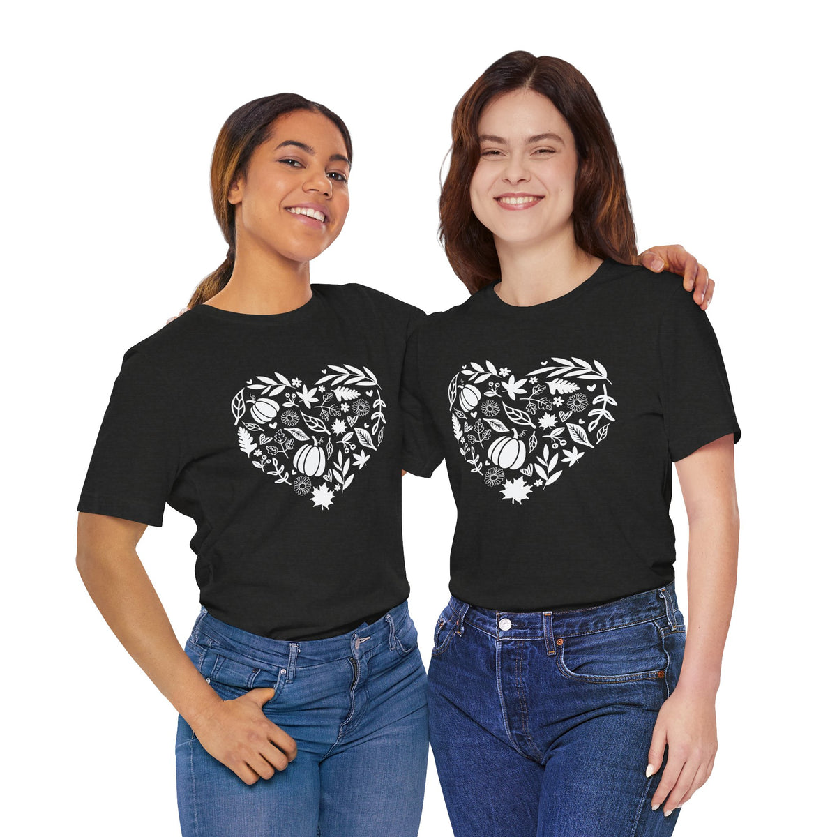 Fall Heart Unisex Jersey Short Sleeve Tee