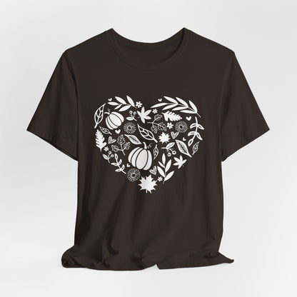 Fall Heart Unisex Jersey Short Sleeve Tee