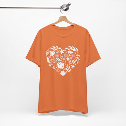 Fall Heart Unisex Jersey Short Sleeve Tee