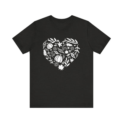 Fall Heart Unisex Jersey Short Sleeve Tee