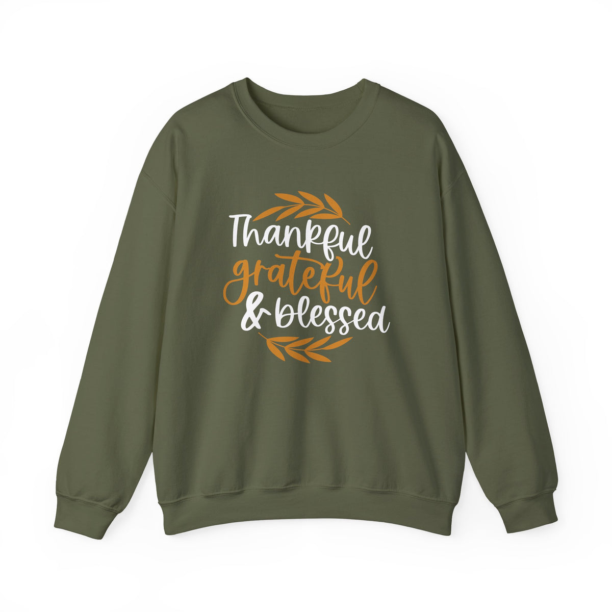 Thankful Grateful Blessed Unisex Heavy Blend™ Crewneck Sweatshirt