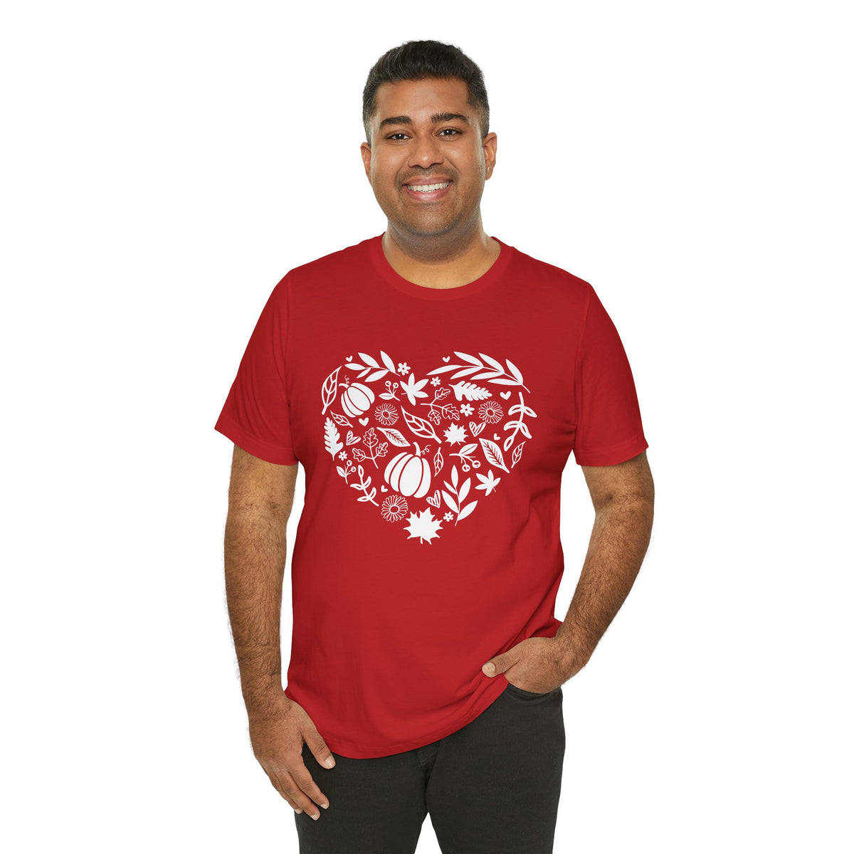 Fall Heart Unisex Jersey Short Sleeve Tee