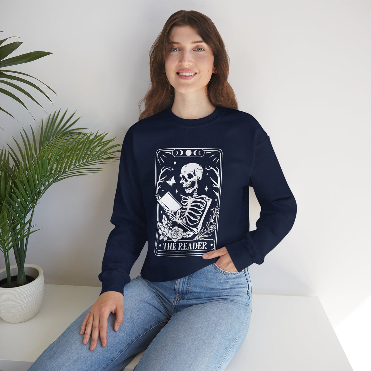 The Reader Tarot Unisex Heavy Blend™ Crewneck Sweatshirt