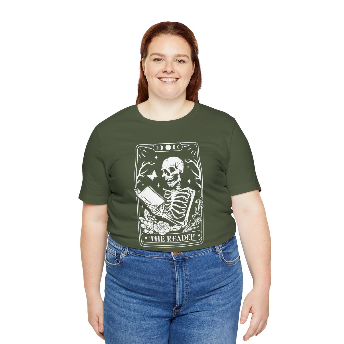 The Reader Tarot Unisex Jersey Short Sleeve Tee