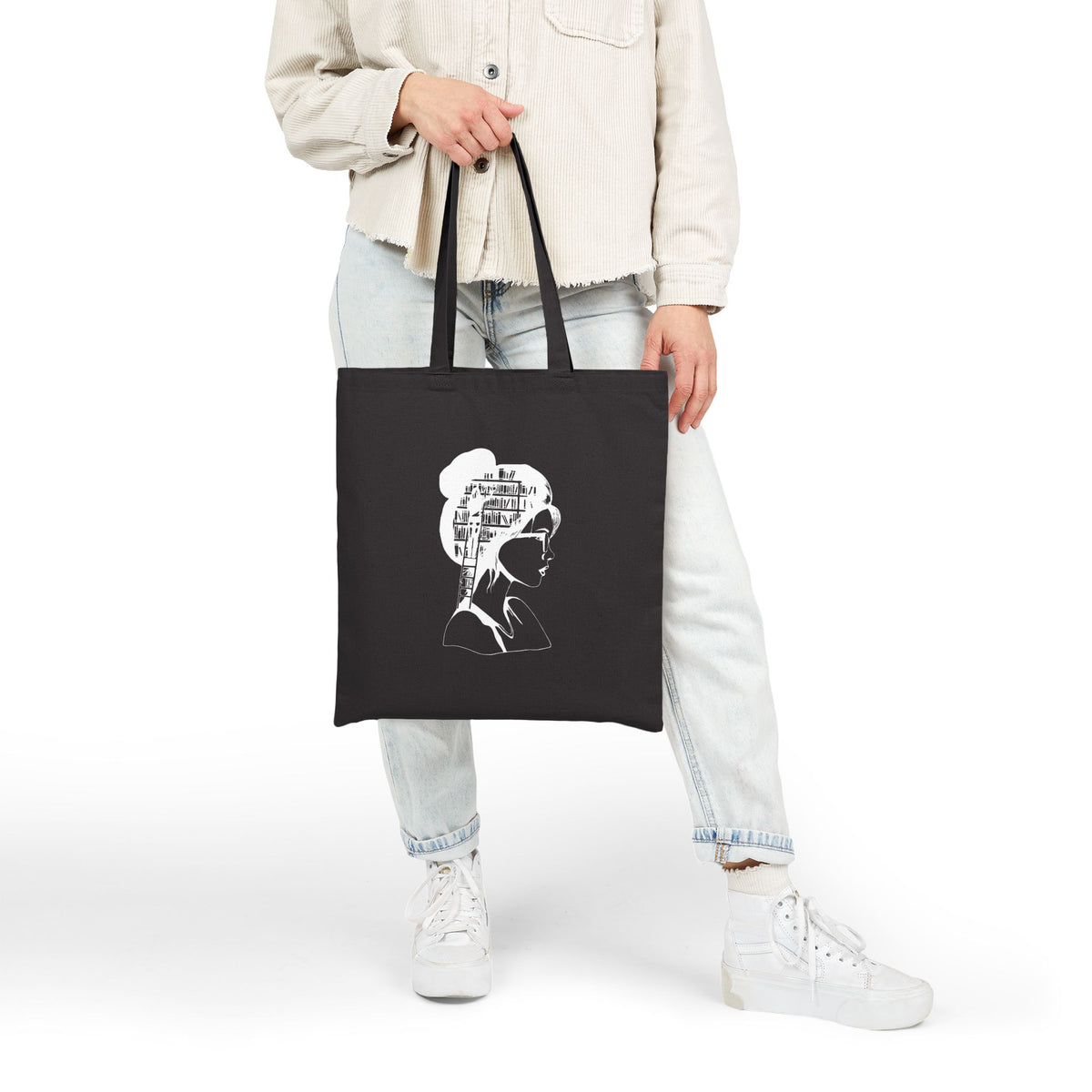 Inside a Bookworm's Mind Cotton Canvas Tote Bag