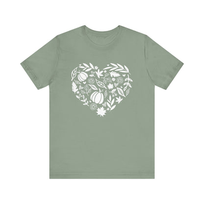 Fall Heart Unisex Jersey Short Sleeve Tee