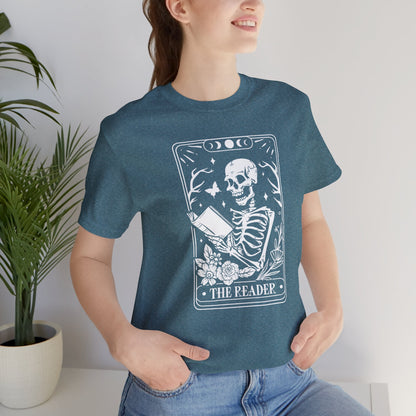 The Reader Tarot Unisex Jersey Short Sleeve Tee