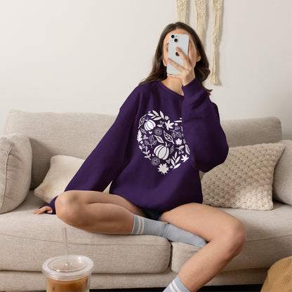 Fall Heart Unisex Heavy Blend™ Crewneck Sweatshirt