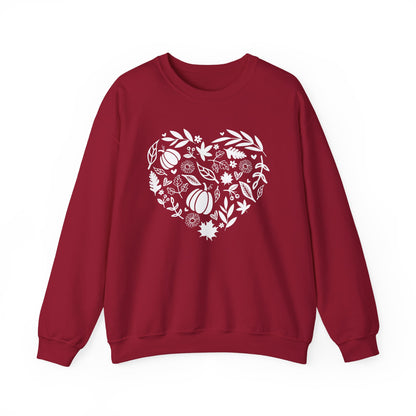 Fall Heart Unisex Heavy Blend™ Crewneck Sweatshirt