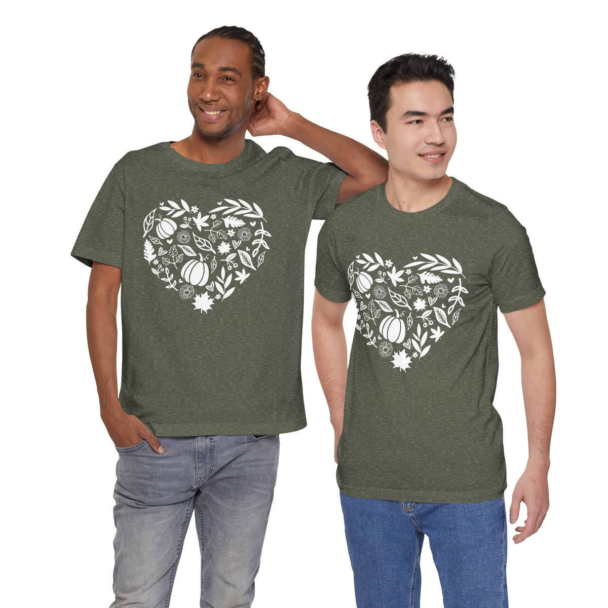 Fall Heart Unisex Jersey Short Sleeve Tee