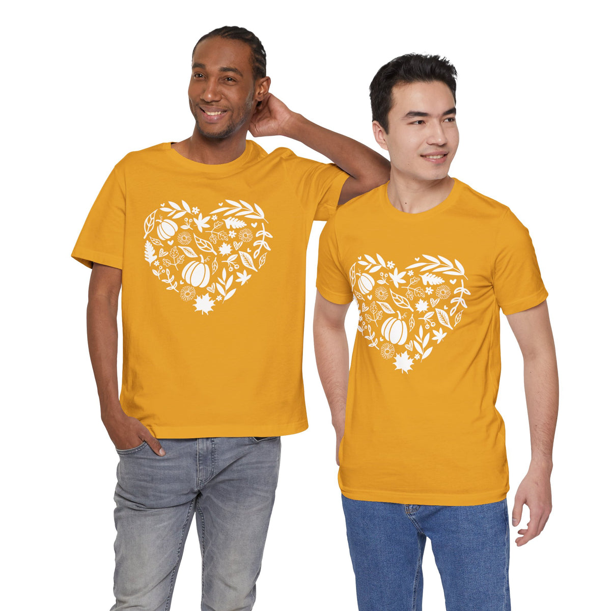 Fall Heart Unisex Jersey Short Sleeve Tee
