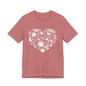 Fall Heart Unisex Jersey Short Sleeve Tee