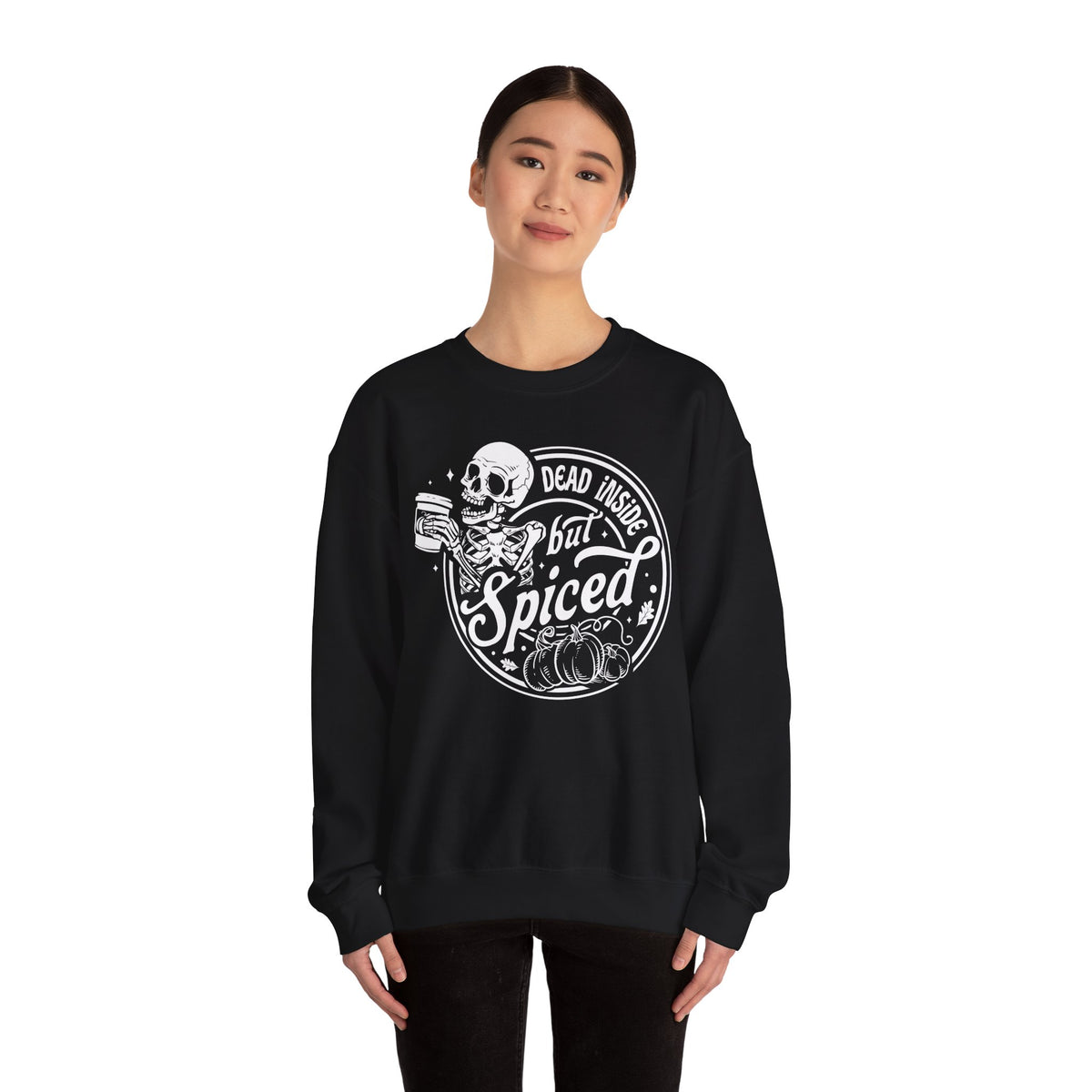 Dead Inside but Spiced Unisex Heavy Blend™ Crewneck Sweatshirt