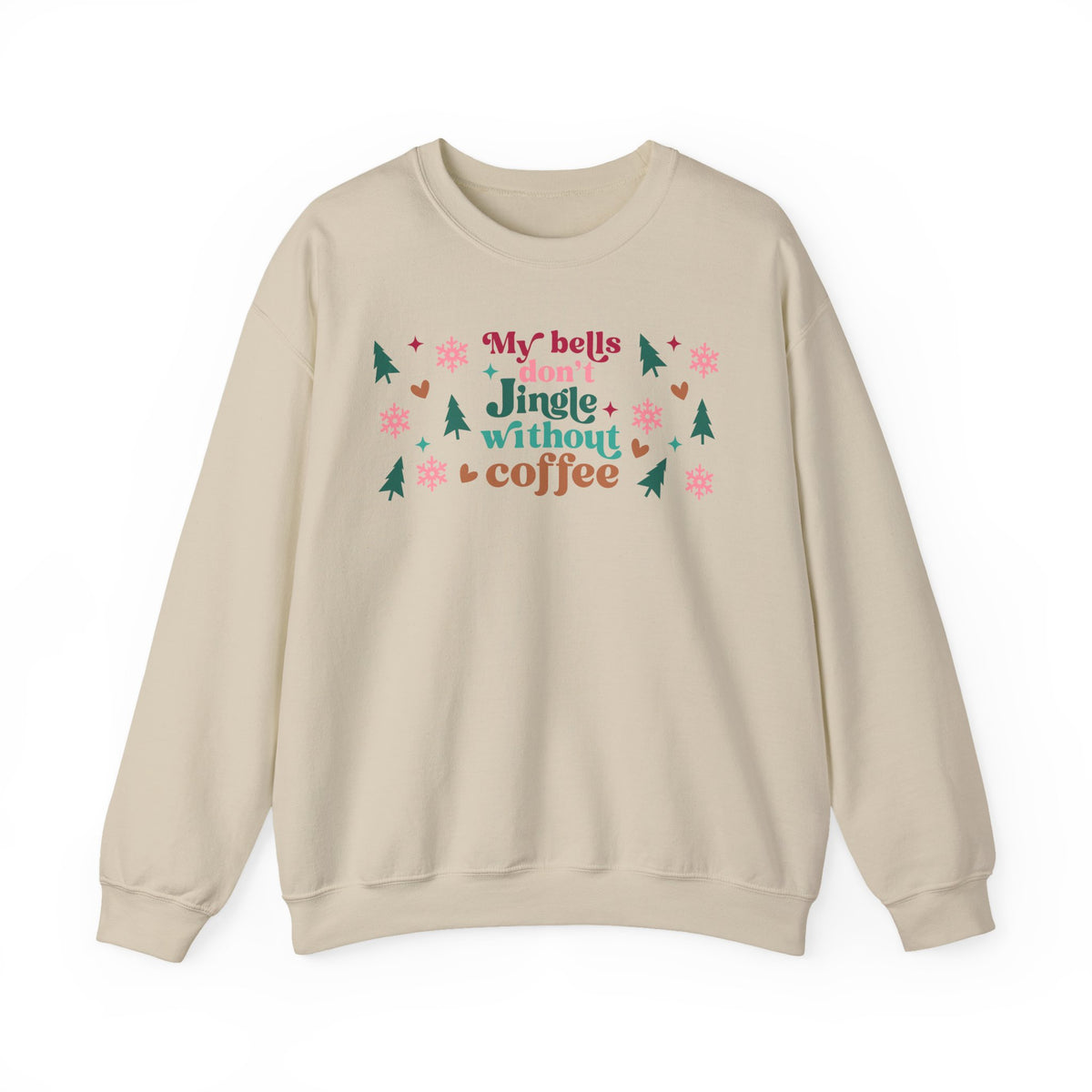 My Bells Don't Jingle without Coffee Unisex Heavy Blend™ Crewneck Sweatshirt