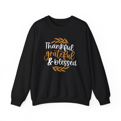 Thankful Grateful Blessed Unisex Heavy Blend™ Crewneck Sweatshirt