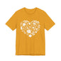 Fall Heart Unisex Jersey Short Sleeve Tee