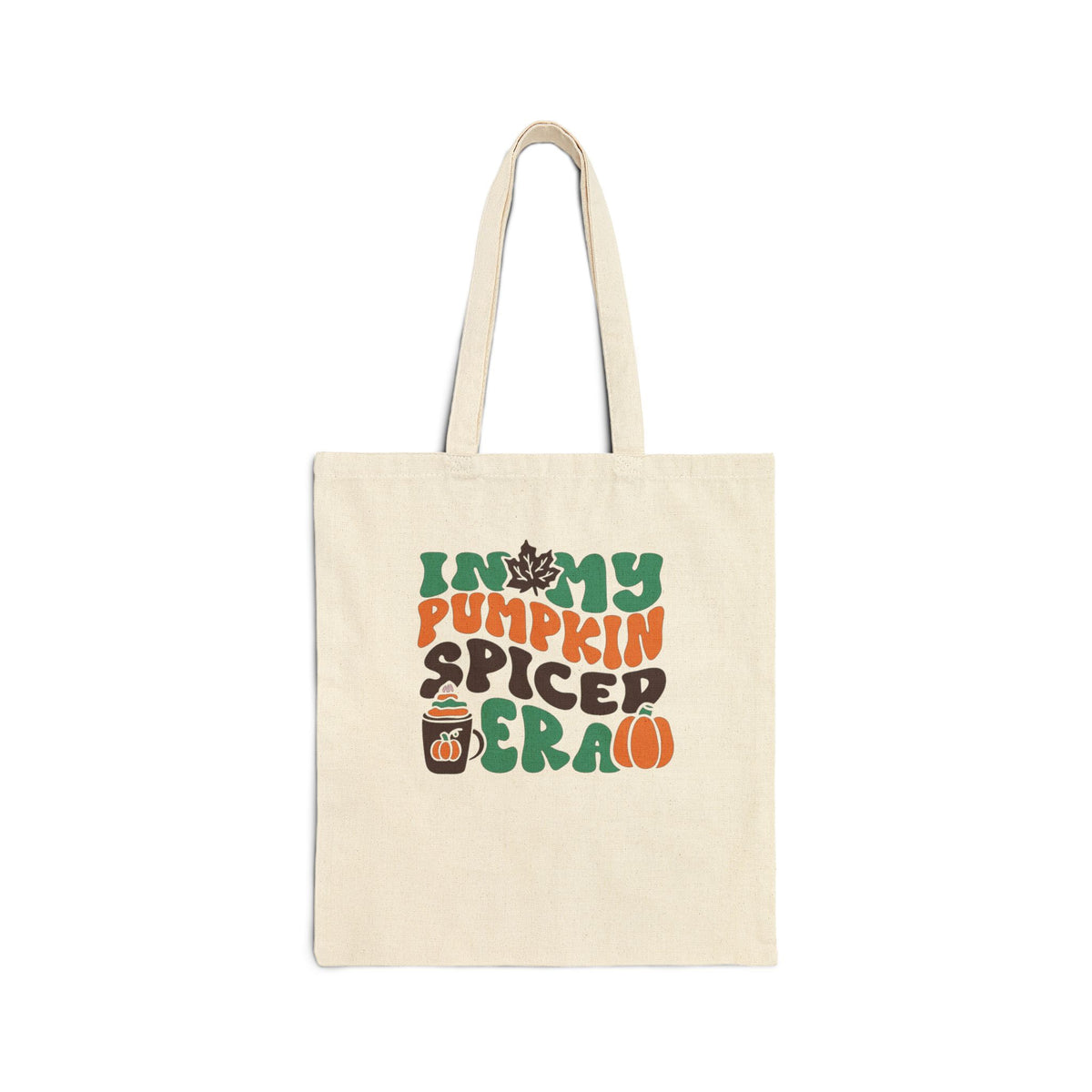 In My Pumpkin Spiced Era Cotton Canvas Tote Bag