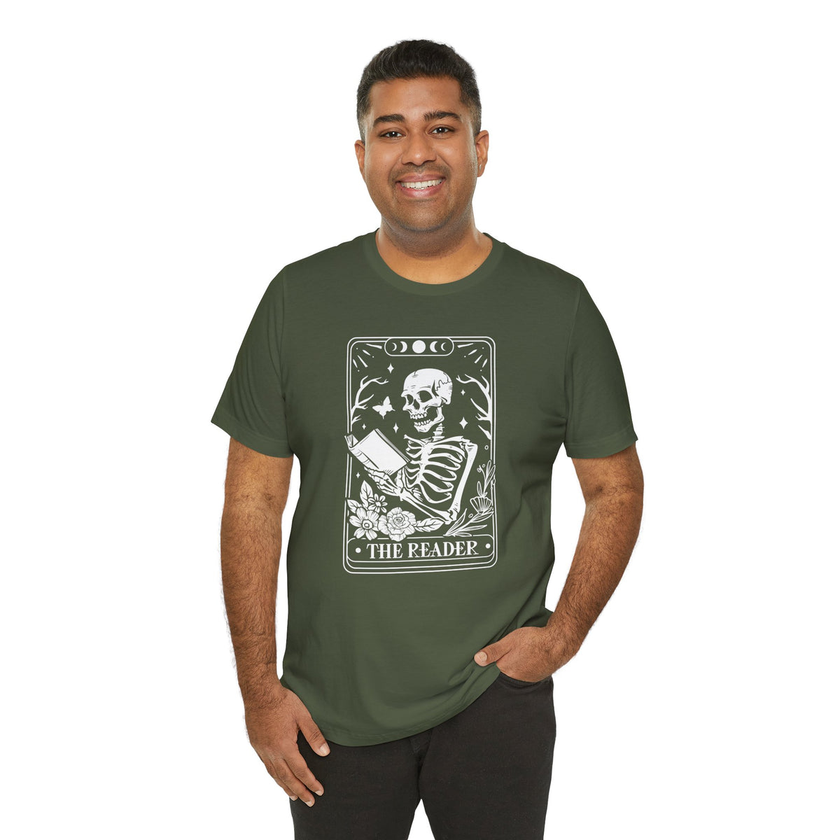 The Reader Tarot Unisex Jersey Short Sleeve Tee
