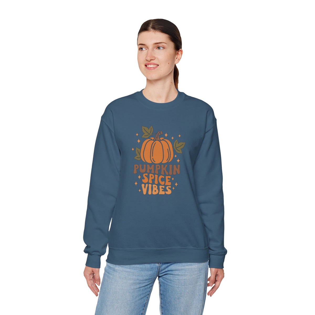 Pumpkin Spice Vibes Unisex Heavy Blend™ Crewneck Sweatshirt