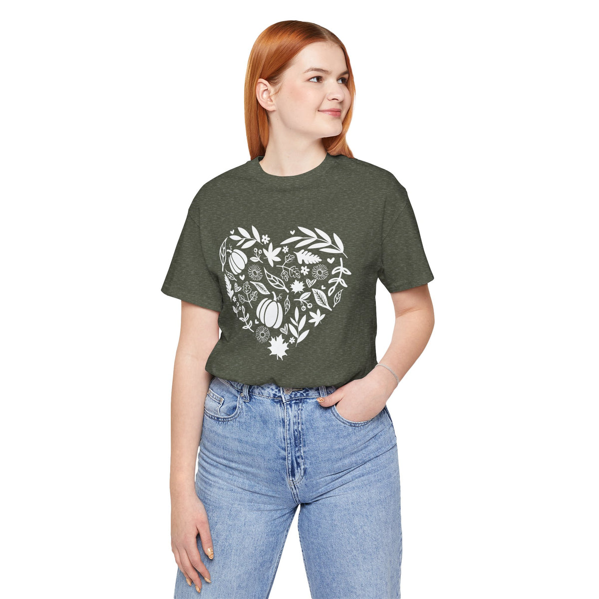 Fall Heart Unisex Jersey Short Sleeve Tee