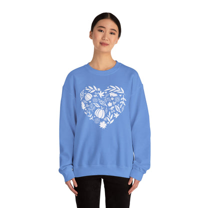 Fall Heart Unisex Heavy Blend™ Crewneck Sweatshirt