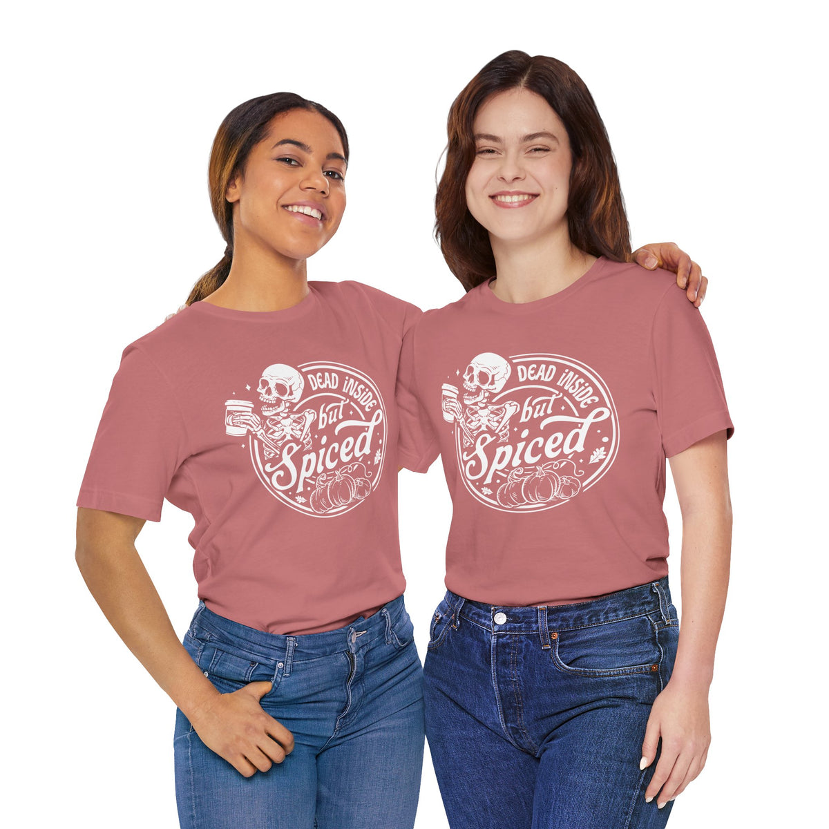 Dead Inside but Spiced Unisex Jersey Short Sleeve Tee
