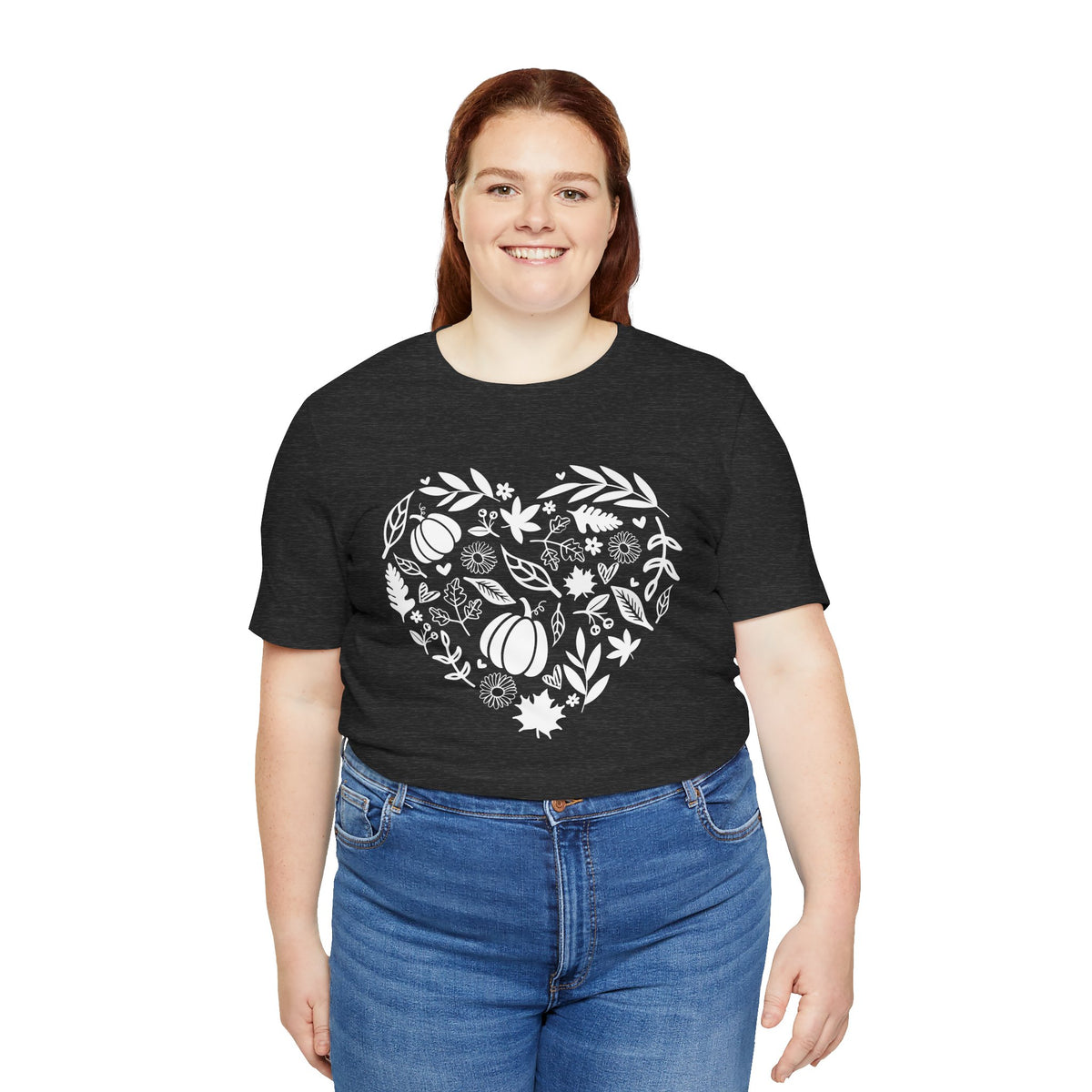 Fall Heart Unisex Jersey Short Sleeve Tee