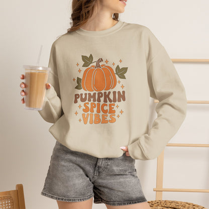 Pumpkin Spice Vibes Unisex Heavy Blend™ Crewneck Sweatshirt