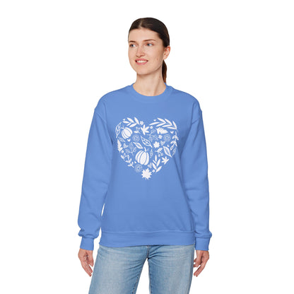 Fall Heart Unisex Heavy Blend™ Crewneck Sweatshirt