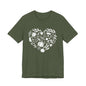 Fall Heart Unisex Jersey Short Sleeve Tee