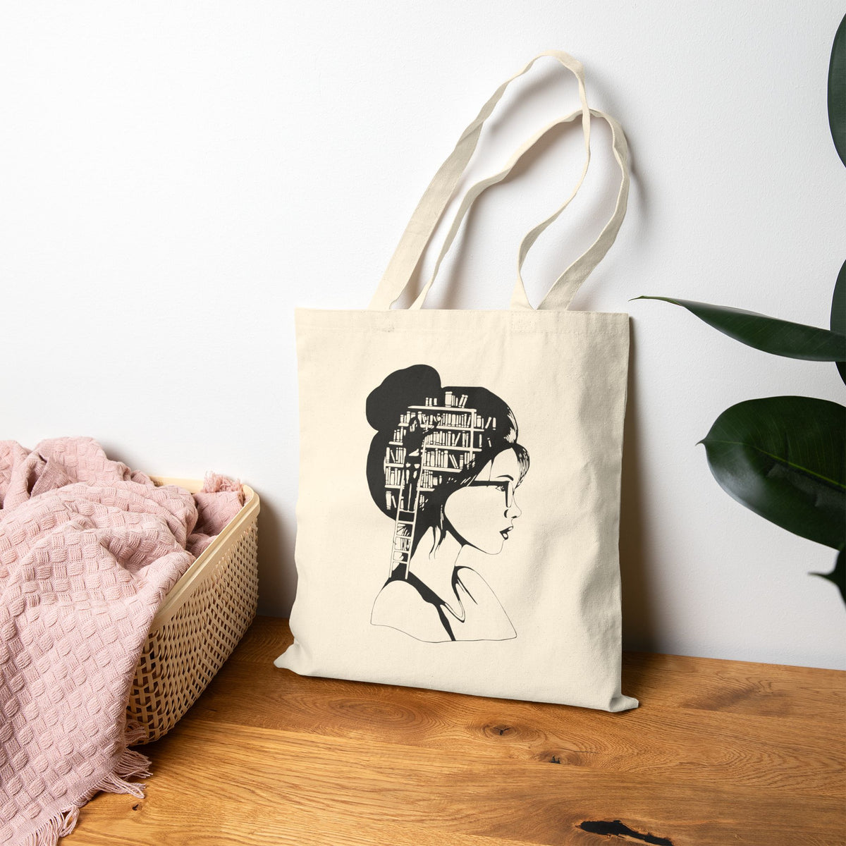 Inside a Bookworm's Mind Cotton Canvas Tote Bag