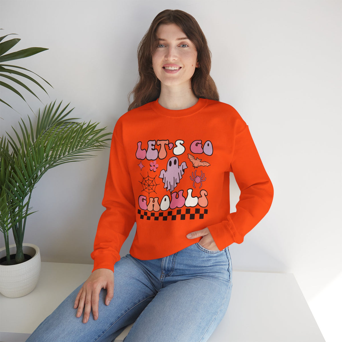 Let's Go Ghouls Unisex Heavy Blend™ Crewneck Sweatshirt