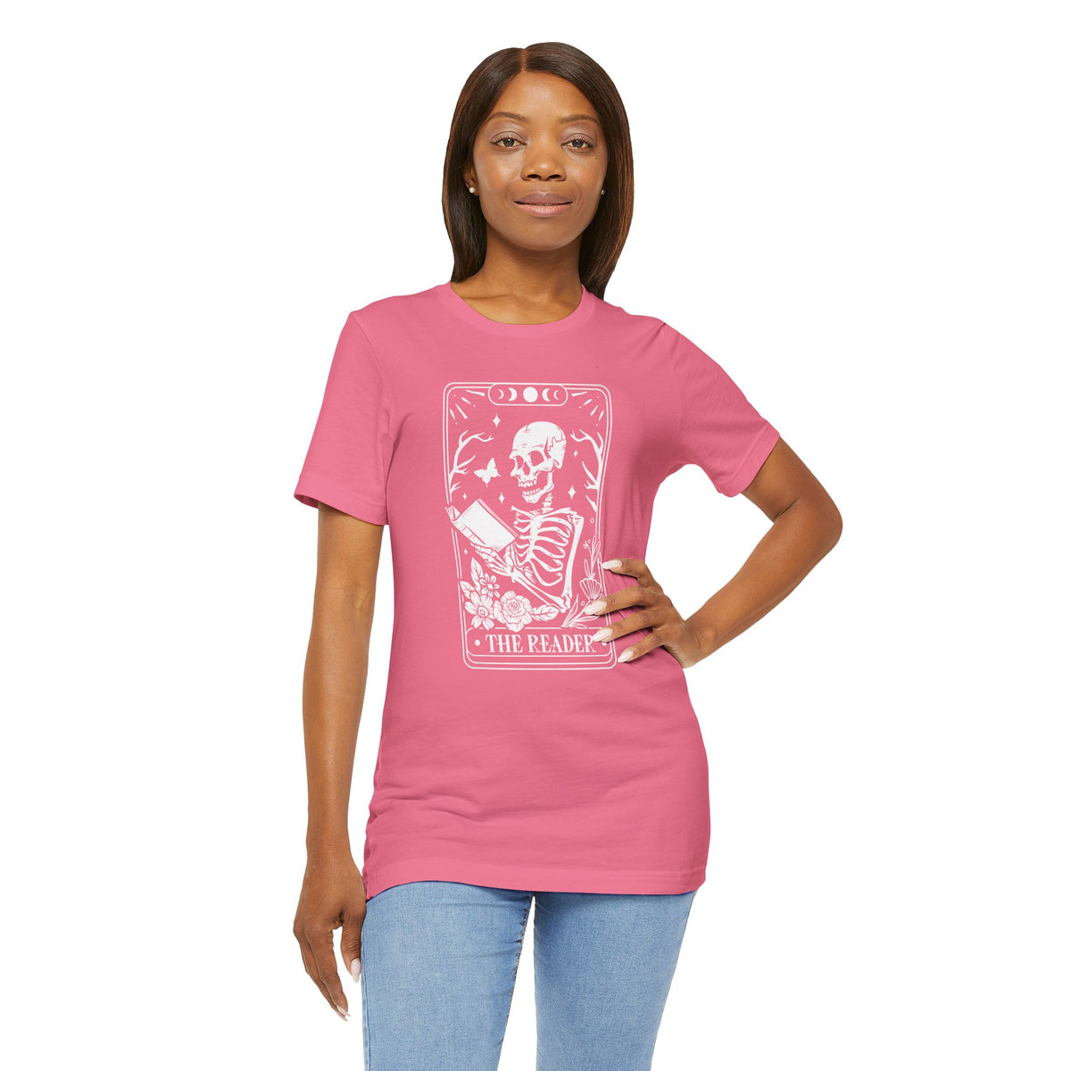 The Reader Tarot Unisex Jersey Short Sleeve Tee