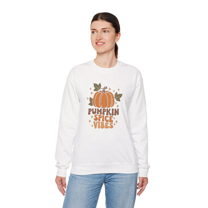 Pumpkin Spice Vibes Unisex Heavy Blend™ Crewneck Sweatshirt