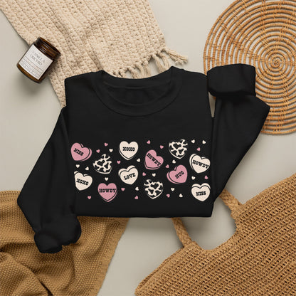 Cowboy Candy Hearts Unisex Heavy Blend™ Crewneck Sweatshirt