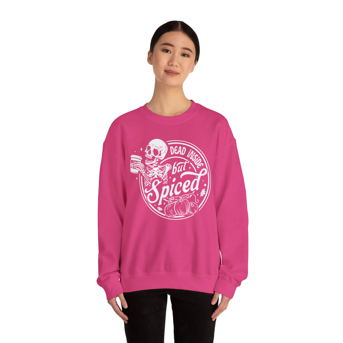 Dead Inside but Spiced Unisex Heavy Blend™ Crewneck Sweatshirt
