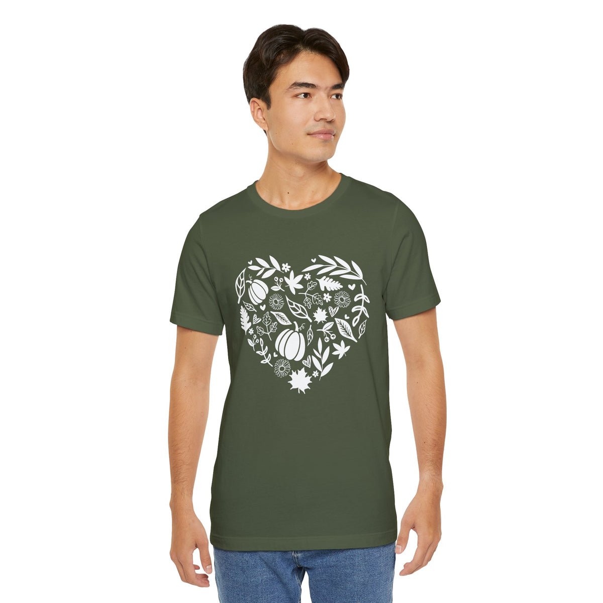 Fall Heart Unisex Jersey Short Sleeve Tee