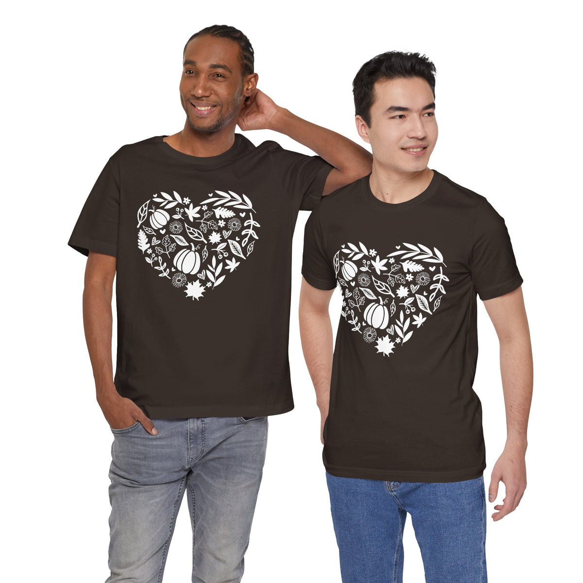 Fall Heart Unisex Jersey Short Sleeve Tee