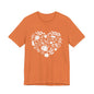 Fall Heart Unisex Jersey Short Sleeve Tee