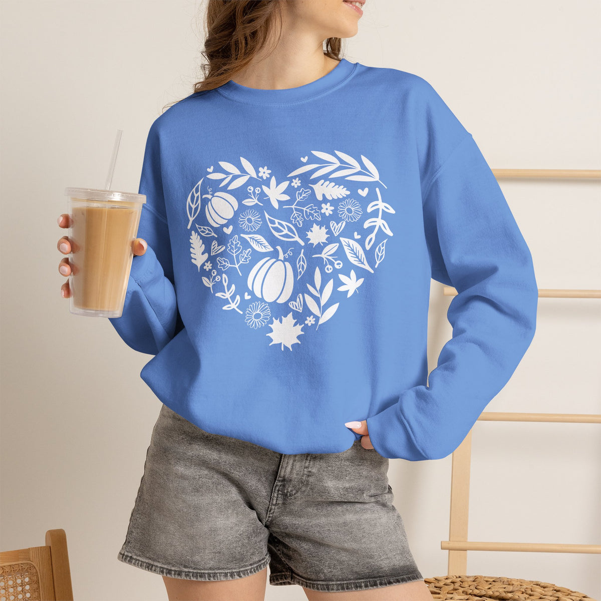 Fall Heart Unisex Heavy Blend™ Crewneck Sweatshirt