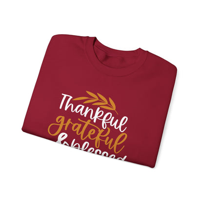 Thankful Grateful Blessed Unisex Heavy Blend™ Crewneck Sweatshirt