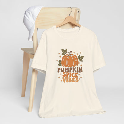 Pumpkin Spice Vibes Unisex Jersey Short Sleeve Tee