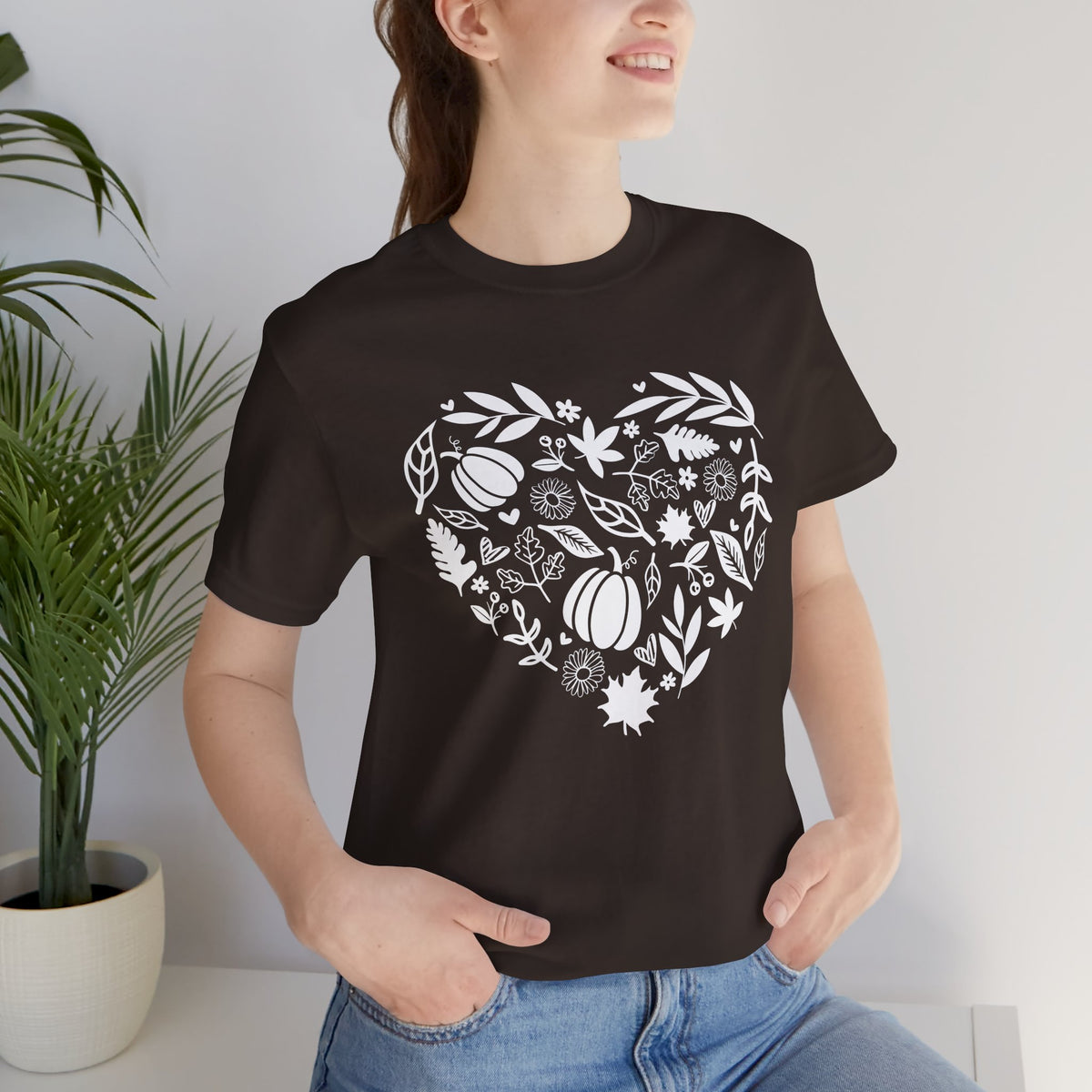 Fall Heart Unisex Jersey Short Sleeve Tee