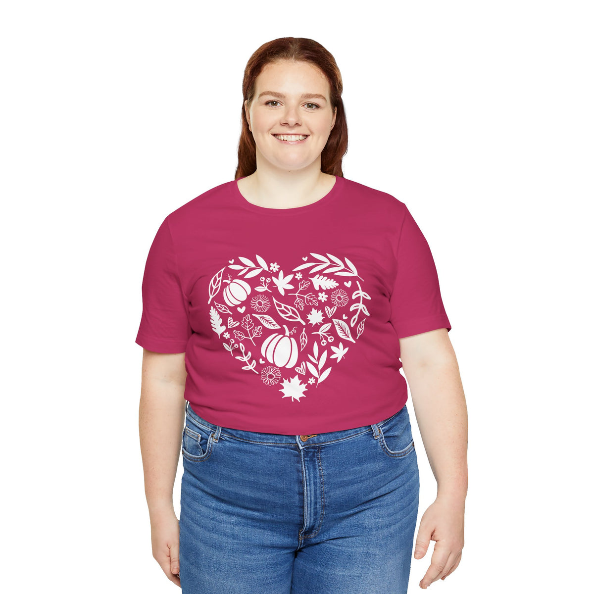 Fall Heart Unisex Jersey Short Sleeve Tee